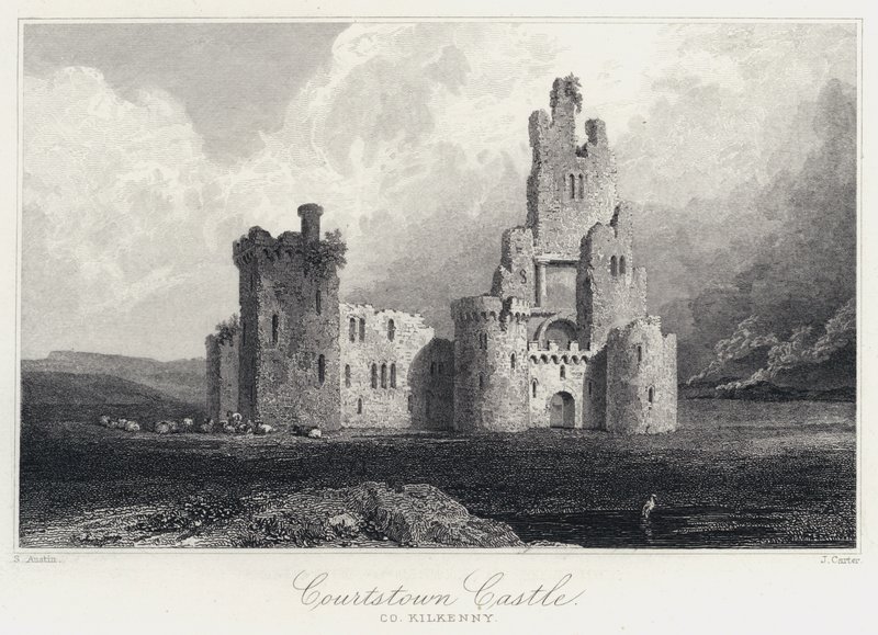 Courtstown Castle, Co Kilkenny (gravering) av Samuel (after) Austin