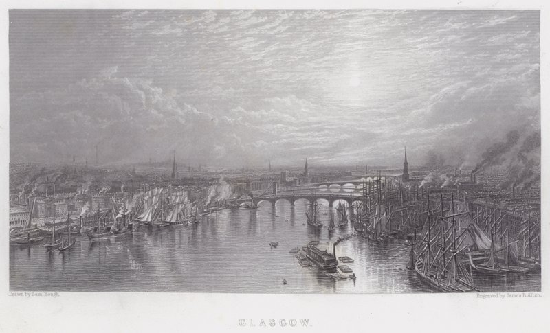 Glasgow (gravering) av Samuel (after) Bough