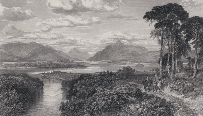 Illustrasjon for Rob Roy (gravering) av Samuel (after) Bough