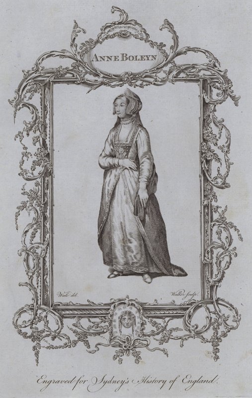 Anne Boleyn (gravering) av Samuel (after) Wale