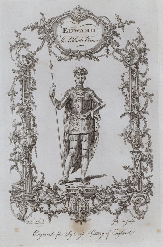 Edward den svarte prinsen (gravering) av Samuel (after) Wale