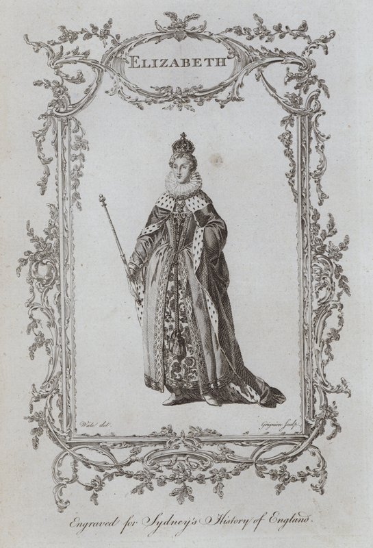 Elizabeth (gravering) av Samuel (after) Wale