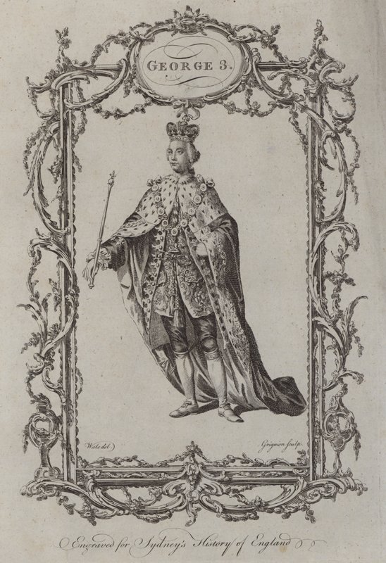 George 3 (gravering) av Samuel (after) Wale