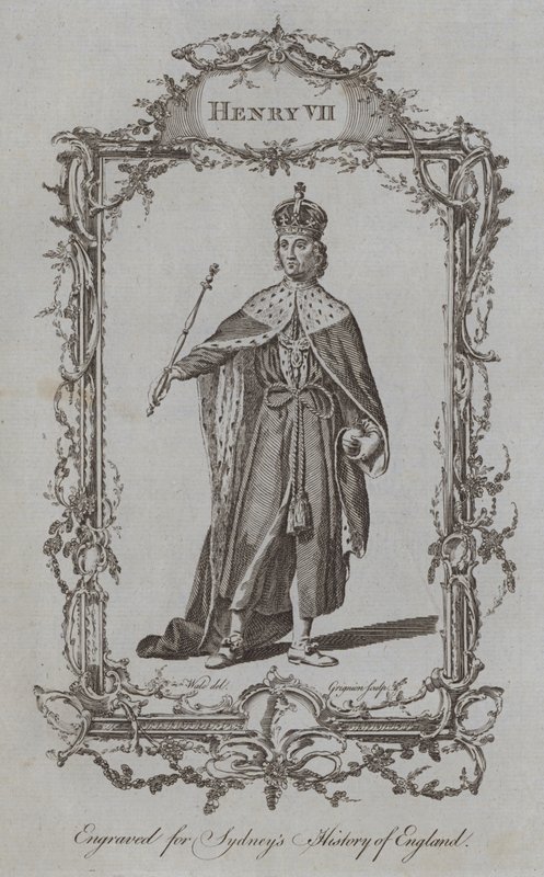 Henry VII (gravering) av Samuel (after) Wale