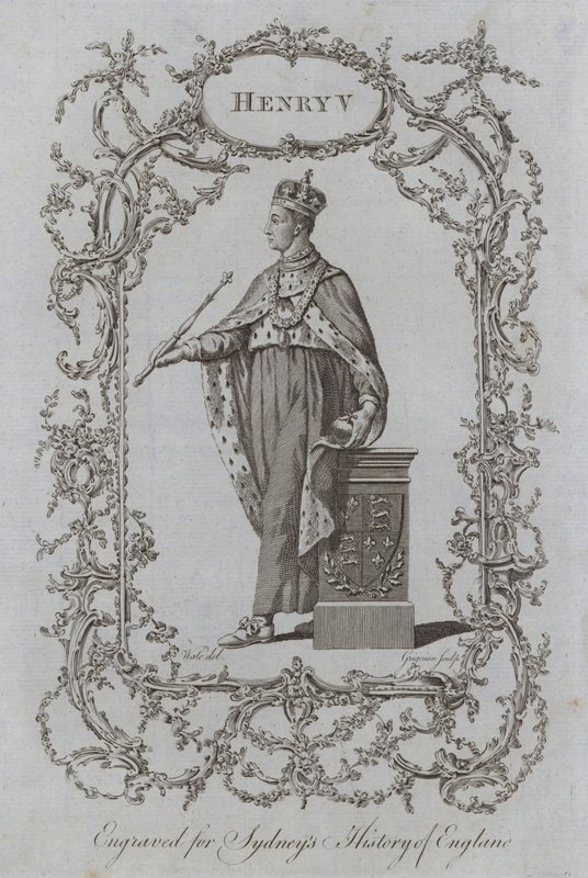 Henry V (gravering) av Samuel (after) Wale