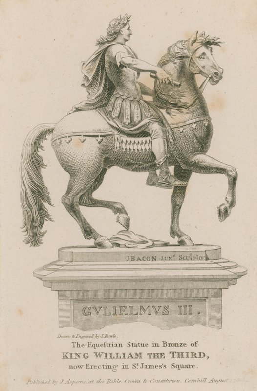 Rytterstatue av kong Vilhelm III av Samuel Rawle