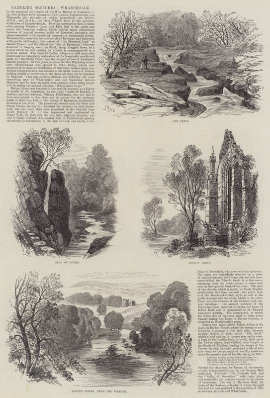 Vandrende skisser, Wharfedale av Samuel Read