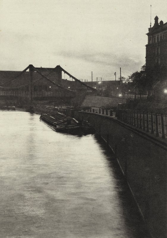 Berlin: Humboldt-Hafen; Humboldt Harbor (s/hvitt bilde) av Sasha Stone