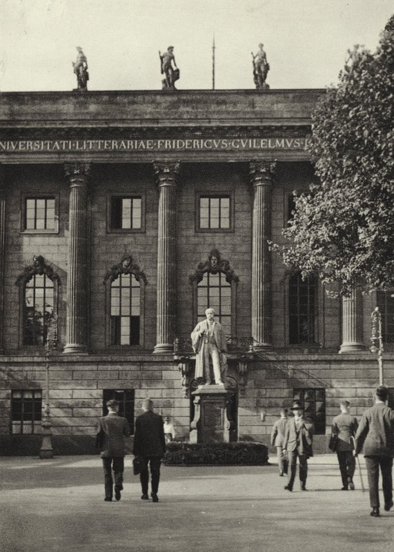 Berlin: Universitat; Universitetet (s/hvitt bilde) av Sasha Stone