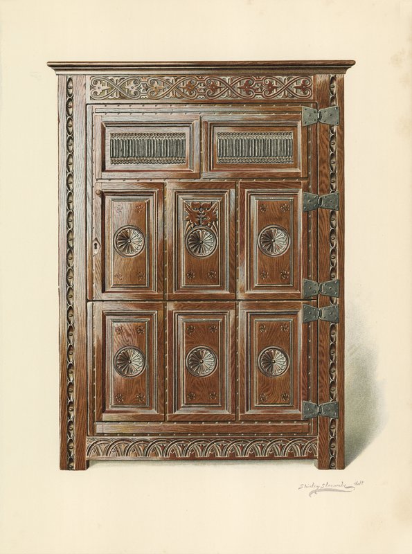 Eikeskap (walisisk) (chromolitho) av Shirley Charles Llewellyn Slocombe