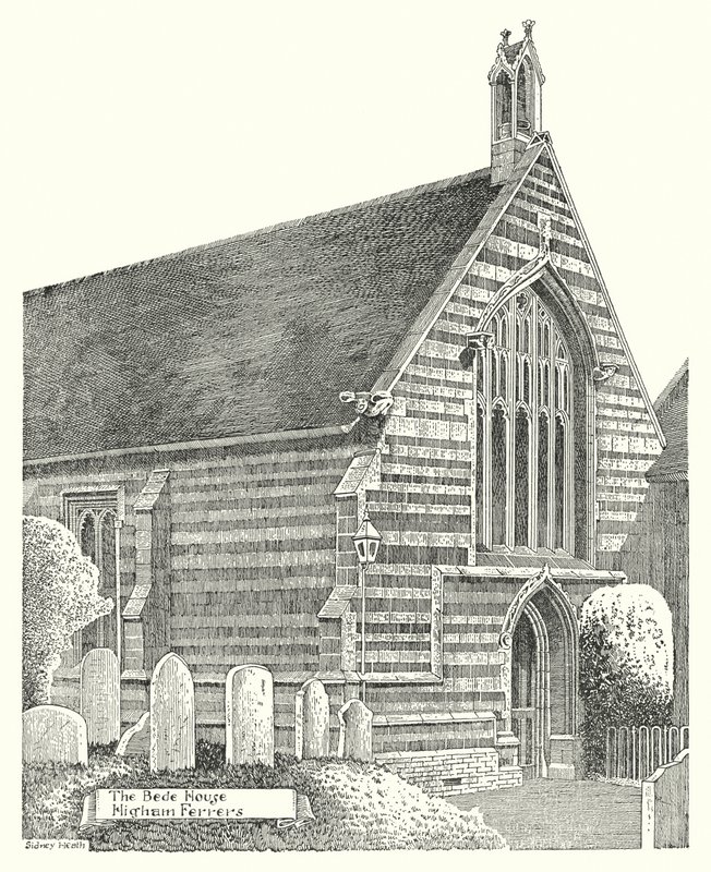 The Bede House, Higham Ferrers (gravering) av Sidney Heath