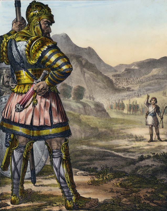 David og Goliat av Siegfried Detler Bendixen
