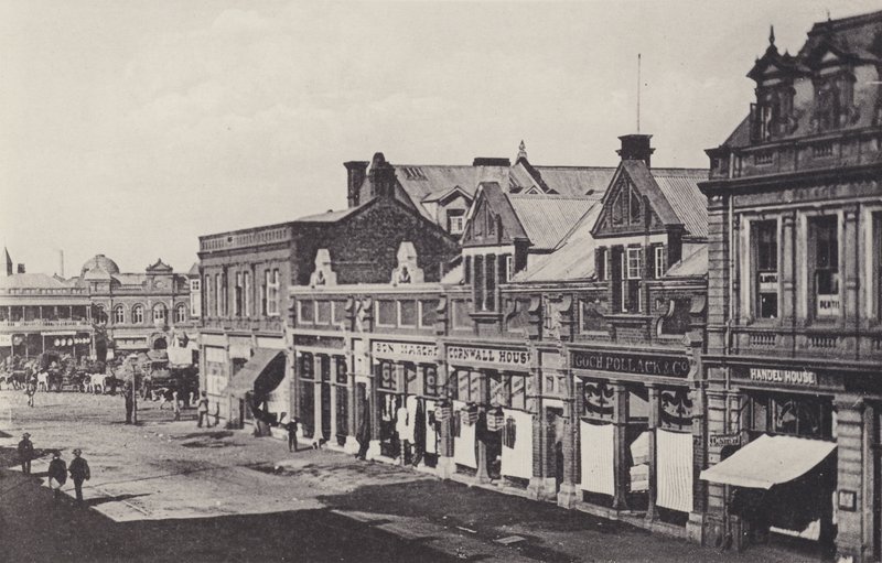 Rissik Street (s/hvitt bilde) av South African Photographer
