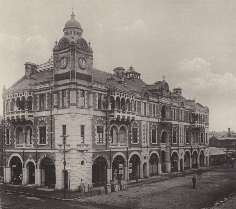 South African Mutual Buildings (s/hvitt-bilde) av South African Photographer