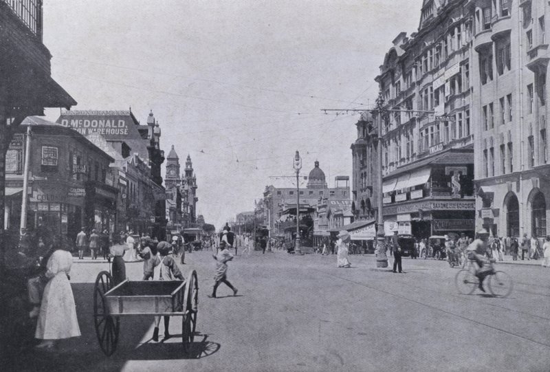 West Street, Durban (s/hvitt bilde) av South African Photographer