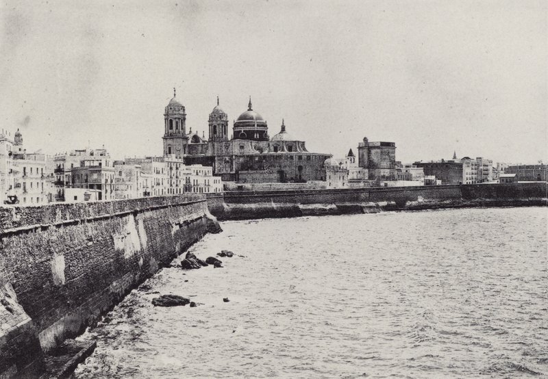 Cadiz: South Walls (s/hvitt bilde) av Spanish Photographer