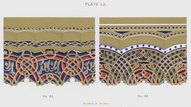 Borders of Arches (farge litho) av Spanish School