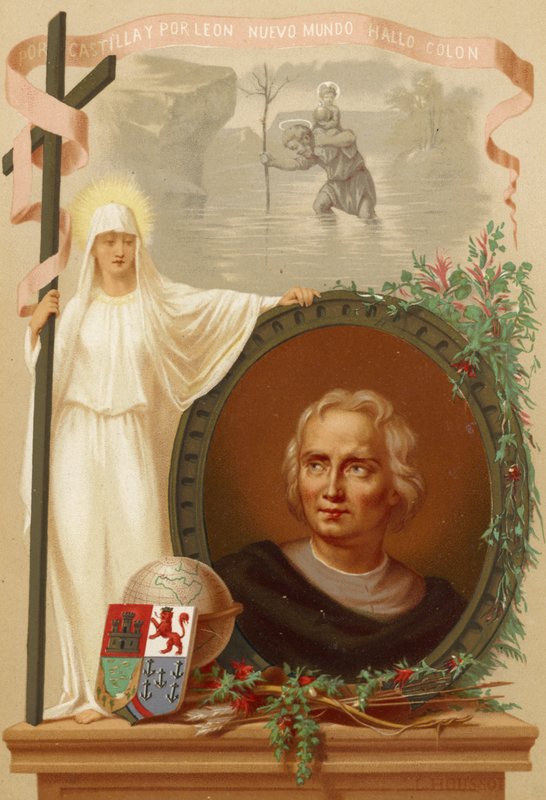 Christopher Columbus av Spanish School