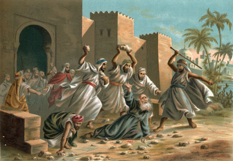Ramon Llulls død av Spanish School