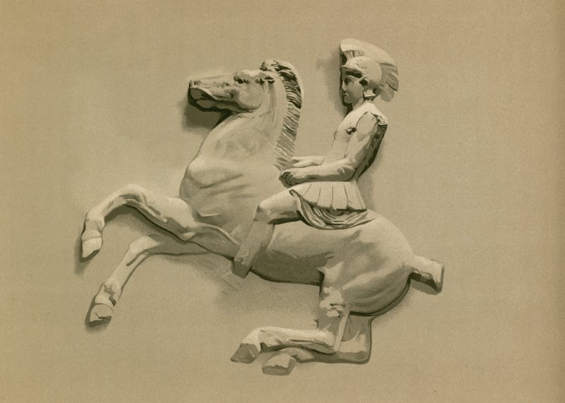 Fragment fra Parthenon-frisen av Spanish School