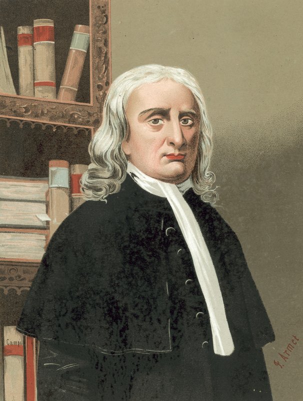 Isaac Newton av Spanish School