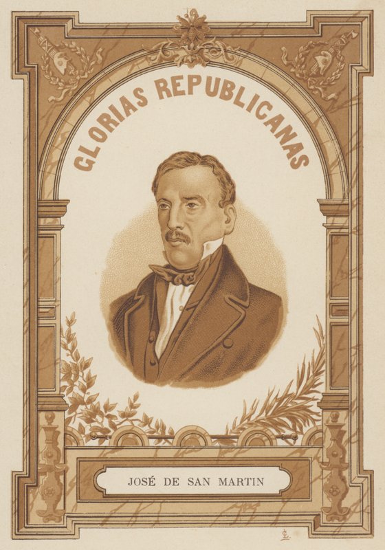 Jose de San Martin , argentinsk general av Spanish School