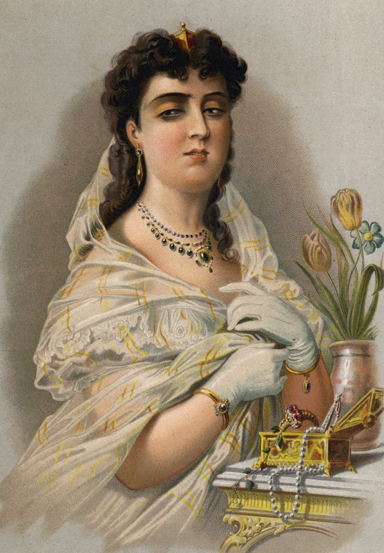 Forfengelighet (chromolitho) av Spanish School