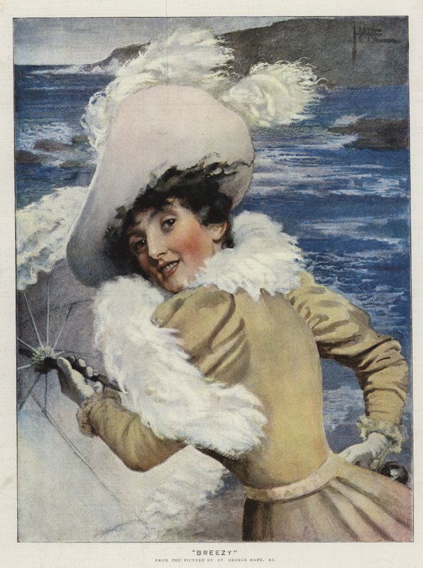 Breezy (chromolitho) av St. George Hare