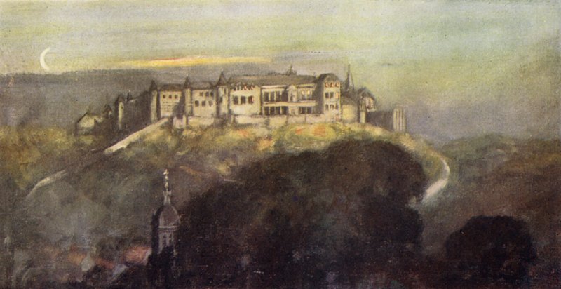 Chateau de Joinville (farge litho) av Stephen Reid