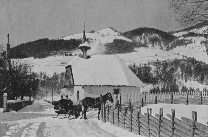 A Charmey, Gruyere (s/hvitt bilde) av Swiss Photographer