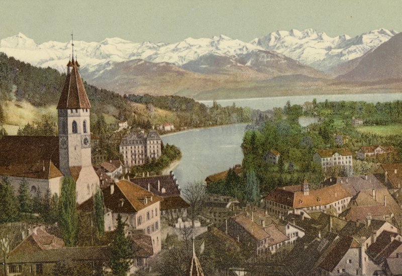 Berner Oberland: Thun (farget bilde) av Swiss Photographer