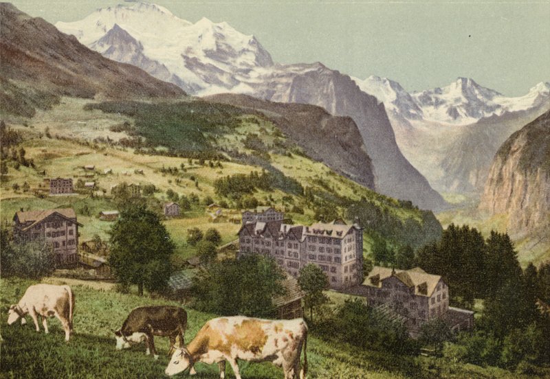 Berner Oberland: Wengen (farget bilde) av Swiss Photographer