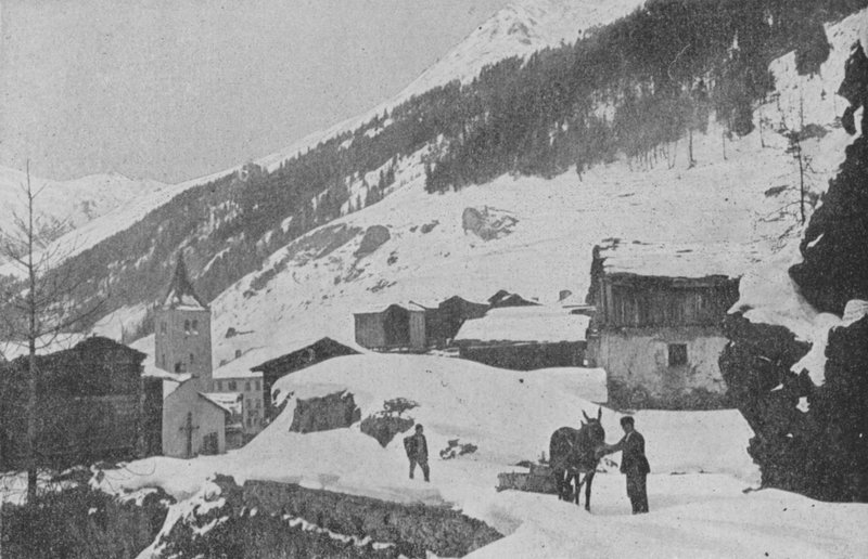 Bourg Saint-Pierre, Route du Saint-Bernard (s/hvitt-bilde) av Swiss Photographer