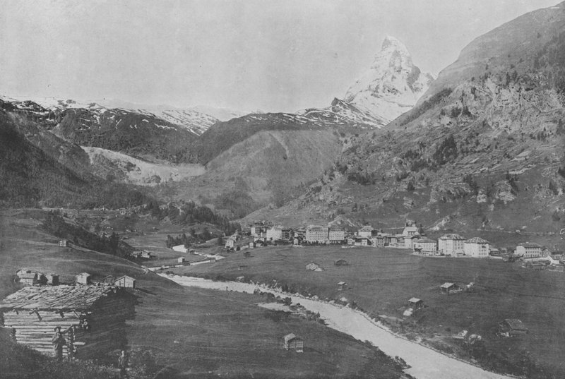 Zermatt og Matterhorn (s/hvitt bilde) av Swiss Photographer