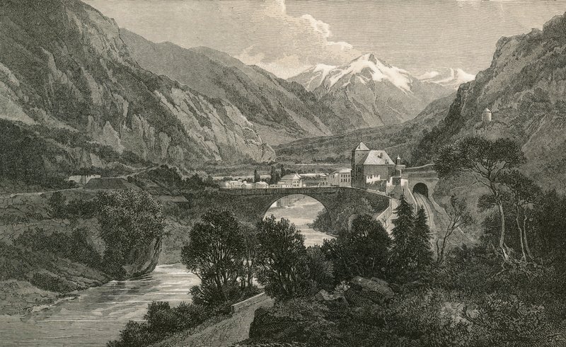St. Maurice i Nedre Rhone-dalen av Swiss School