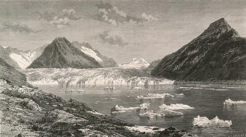 Aletschbreen og Marjelensjøen av Swiss School