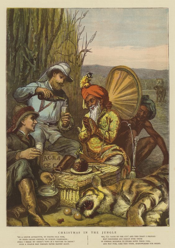 Jul i jungelen (chromolitho) av Sydney Prior Hall