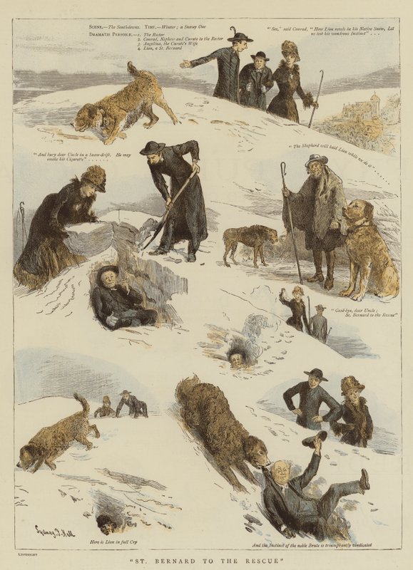 St Bernard til unnsetning av Sydney Prior Hall
