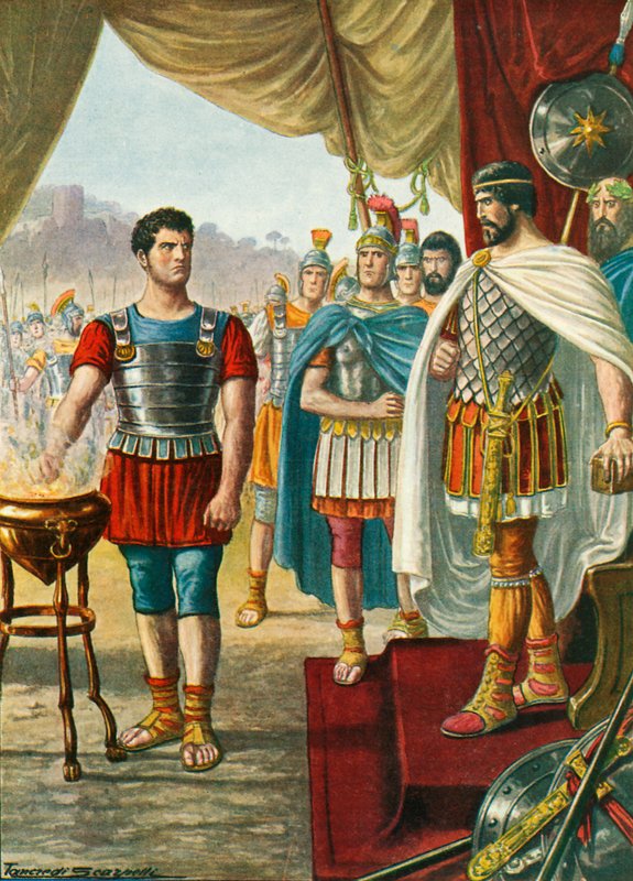 Mucius Scaevola av Tancredi Scarpelli