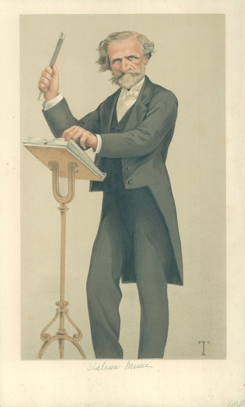 Giuseppe Verdi, italiensk musikk av Theobald Chartran