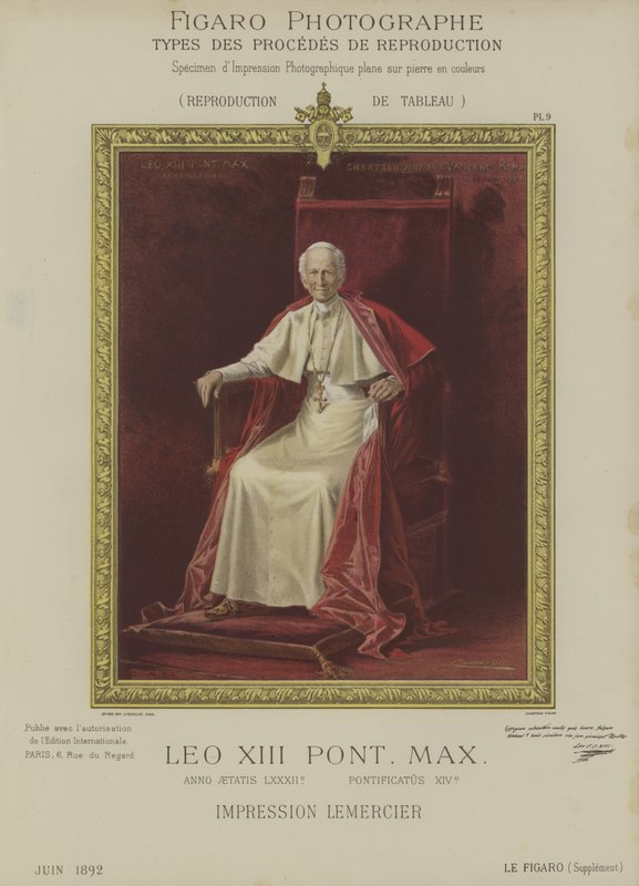Pave Leo XIII av Theobald after Chartran