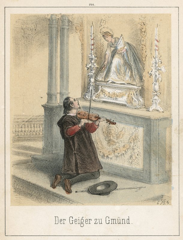 Gmunds spelemann av Theodor Hosemann