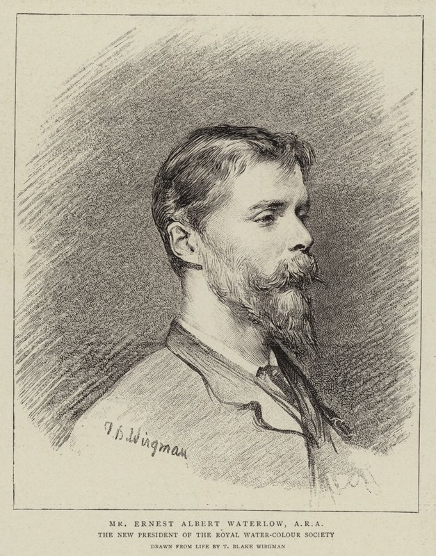 Mr Ernest Albert Waterlow, ARA av Theodore Blake Wirgman