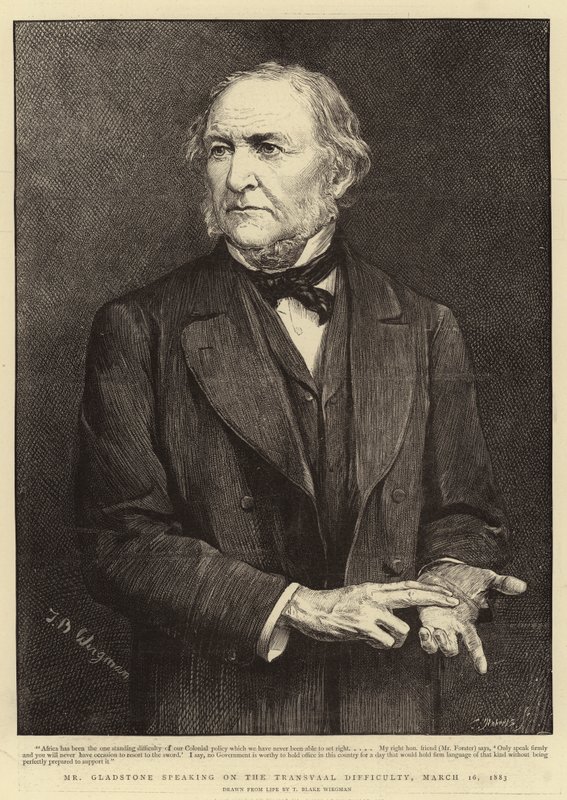 Herr Gladstone taler om Transvaal-vanskeligheten, 16. mars 1883 av Theodore Blake Wirgman