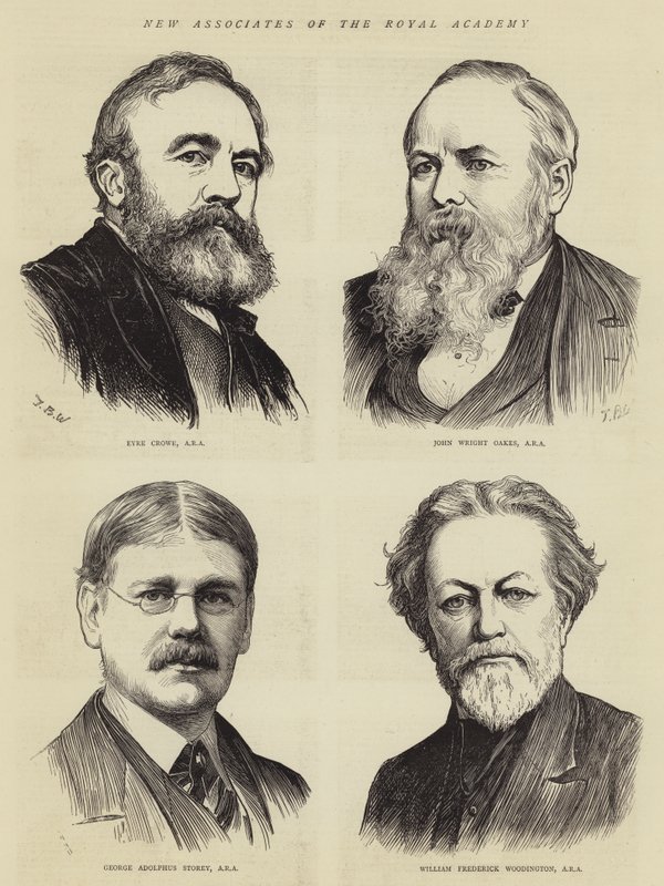 Nye medarbeidere ved Royal Academy av Theodore Blake Wirgman