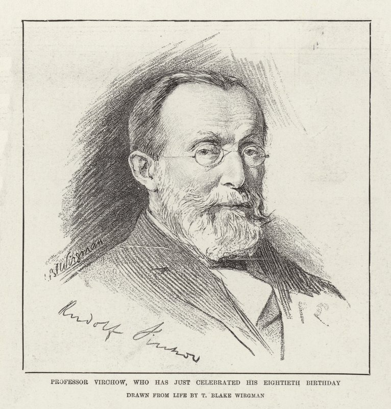 Professor Virchow, som nettopp har feiret sin åttiårsdag av Theodore Blake Wirgman
