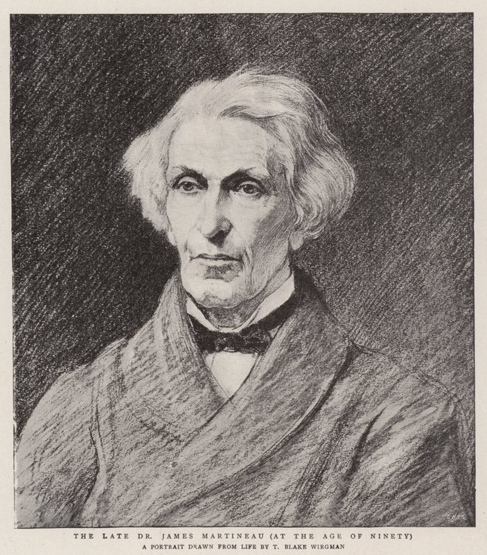 Den avdøde dr. James Martineau, i en alder av nitti av Theodore Blake Wirgman