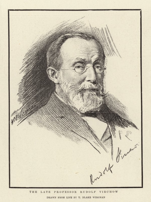 Den avdøde professor Rudolf Virchow av Theodore Blake Wirgman