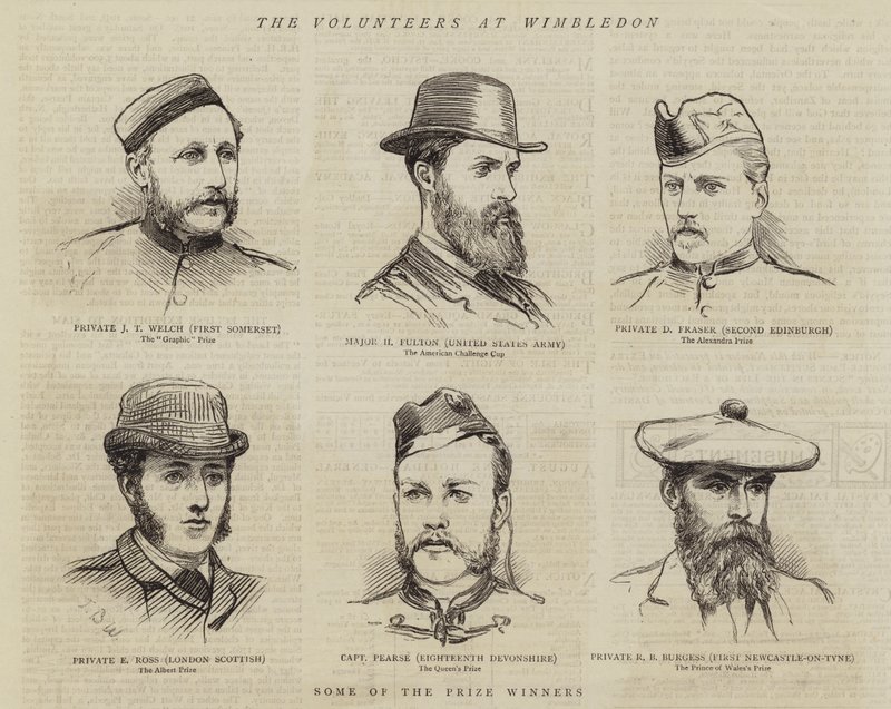 De frivillige ved Wimbledon av Theodore Blake Wirgman
