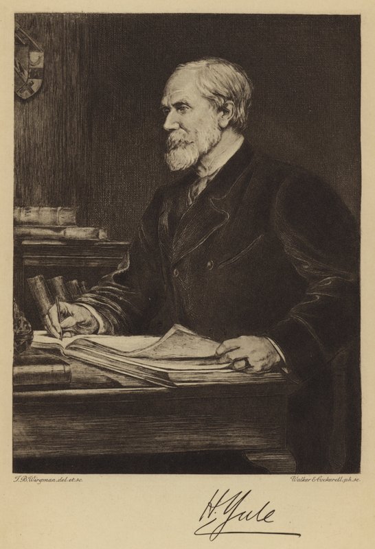 Sir Henry Yule (etsing) av Theodore Blake (after) Wirgman